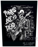 Nášivka PUNKS NOT DEAD chrbtová-Guitar