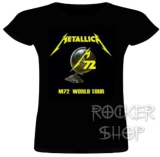 Tričko METALLICA dámske-M72 World Tour Skull