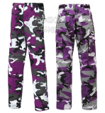 Nohavice pánske kapsáče-Purple Haze camo