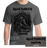 Tričko IRON MAIDEN pánske-Trooper/Grey