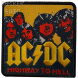 Nášivka AC/DC vyšívaná-Highway To Hell Alt Colour