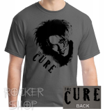 Tričko CURE pánske-Robert Smith/Grey