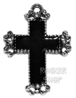 Prívesok CROSS-Black Decorated