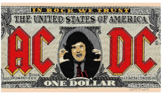 Nášivka AC/DC vyšívaná-Bank Note