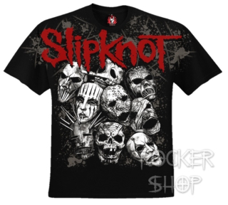 Tričko SLIPKNOT pánske-Band Red Logo