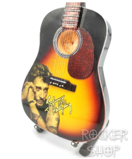 Mini gitara JOHNNY HALLYDAY-Tribute Acoustic