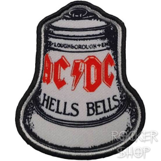 Nášivka AC/DC vyšívaná-Hell´s Bells White