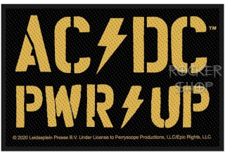 Nášivka AC/DC vyšívaná-PWR Up