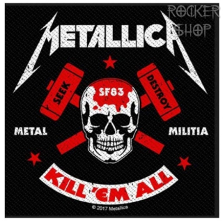 Nášivka METALLICA vyšívaná-Metal MIlitia