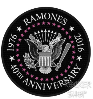 Nášivka RAMONES vyšívaná-40th Anniversary