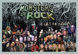 Puzzle MONSTERS OF ROCK /Mega/