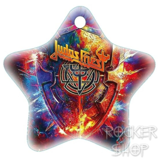 Vianočná ozdoba JUDAS PRIEST hviezda-Invincible Shield