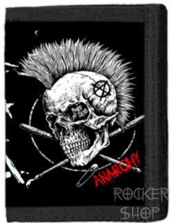 Peňaženka PUNKS NOT DEAD-Skull Anarchy