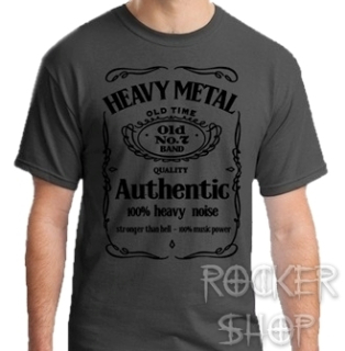 Tričko HEAVY METAL pánske-Authentic/Grey