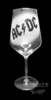 Pohár na víno AC/DC-Logo