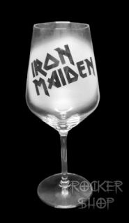 Pohár na víno IRON MAIDEN-Logo