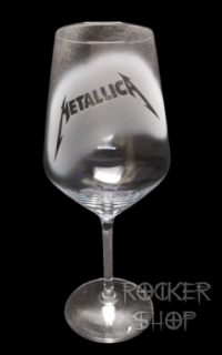 Pohár na víno METALLICA-Logo