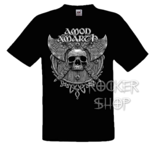 Tričko AMON AMARTH pánske-Skull And Axe