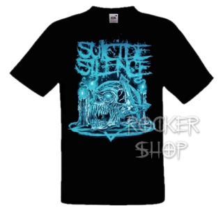 Tričko SUICIDE SILENCE pánske-Blue Skull