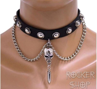 Náhrdelník CHOKER SKULL & AMMO